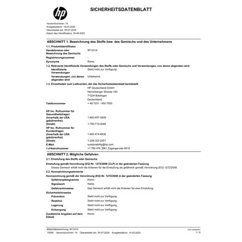 Toner HP W1331A nero nero  W1331A